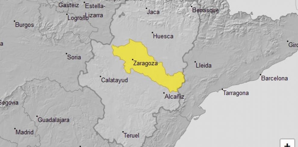 Aviso amarillo por temperaturas máximas en Ribera del Ebro