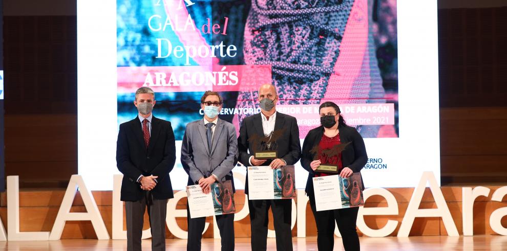 Inés Bergua, Gabriel Torralba, María Laborda y Daniel Osanz, Mejores Deportistas Aragoneses de los años 2019 y 2020