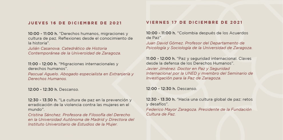 El II Congreso "Aragón, cultura de paz. Territorio de encuentro entre culturas" analiza los derechos humanos en las migraciones