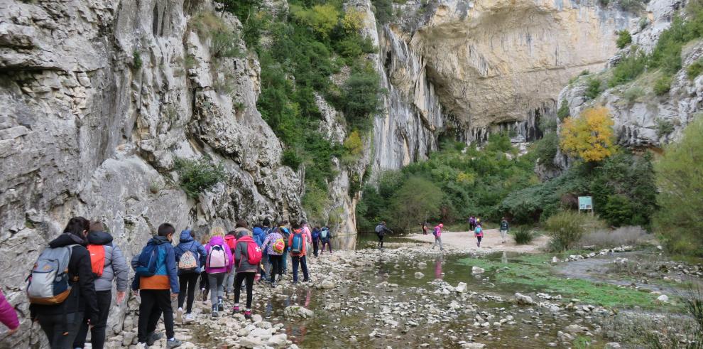 La Red Natural de Aragón llega a más de 3.000 escolares este año a pesar de la pandemia