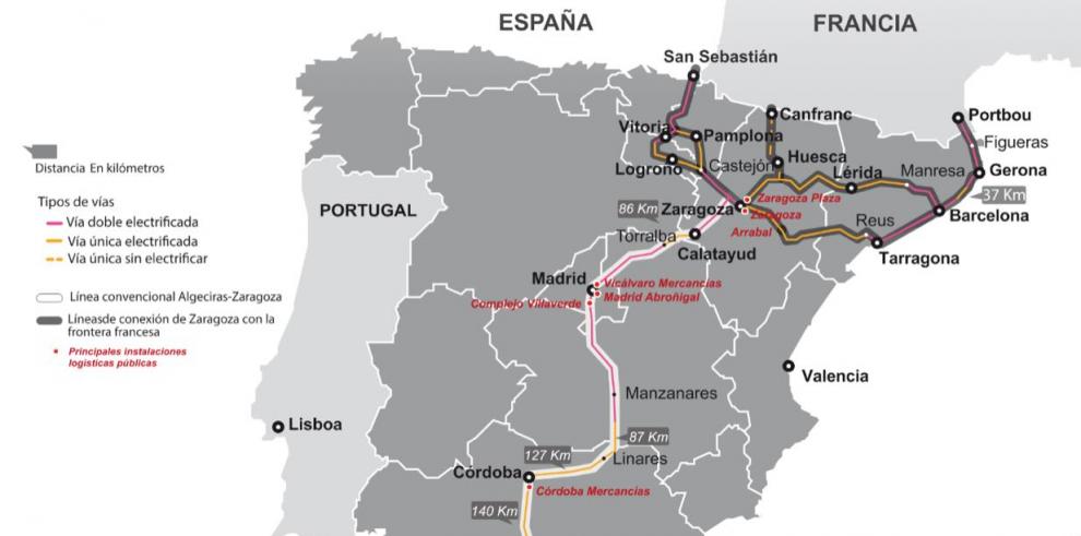 La autopista ferroviaria Zaragoza-Algeciras protagonizará este viernes una jornada en el edificio Pignatelli 