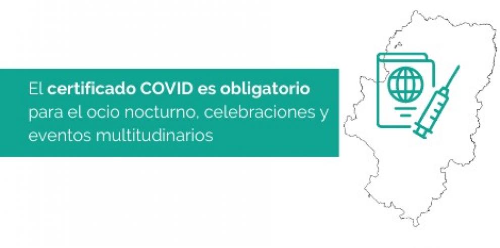 El certificado COVID será obligatorio a partir de mañana para el ocio nocturno, celebraciones y eventos multitudinarios