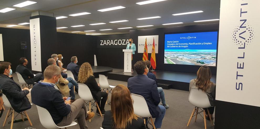 Gastón destaca la “sostenibilidad económica, social y medioambiental” de la planta de Stellantis en Zaragoza