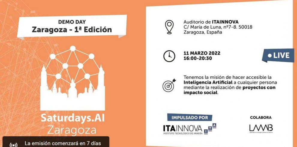 Seis proyectos de Inteligencia Artificial para la sociedad, creados en el marco de Saturdays AI, serán presentados el día 11 en ITAINNOVA