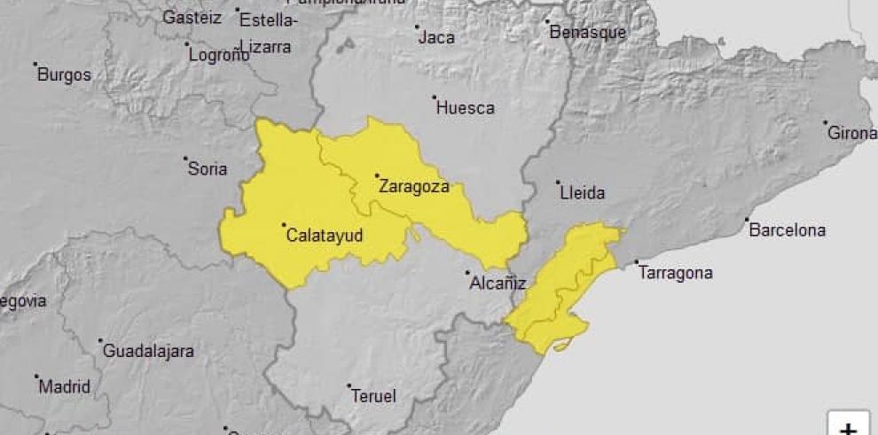 Ampliado el aviso amarillo por vientos en Ibérica zaragozana