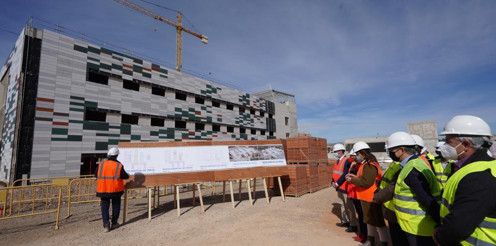 El nivel de ejecución de las obras del Hospital de Teruel supera el 40% y cumple los plazos para su finalización en 2023
