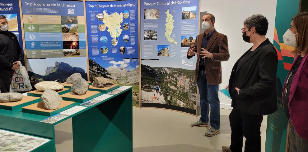 La exposición itinerante sobre los Geoparques Mundiales declarados por la UNESCO en Aragón llega a Zaragoza