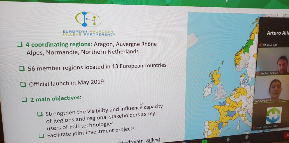 Aragón, protagonista en el lanzamiento de la estrategia regional de la principal asociación europea del hidrógeno