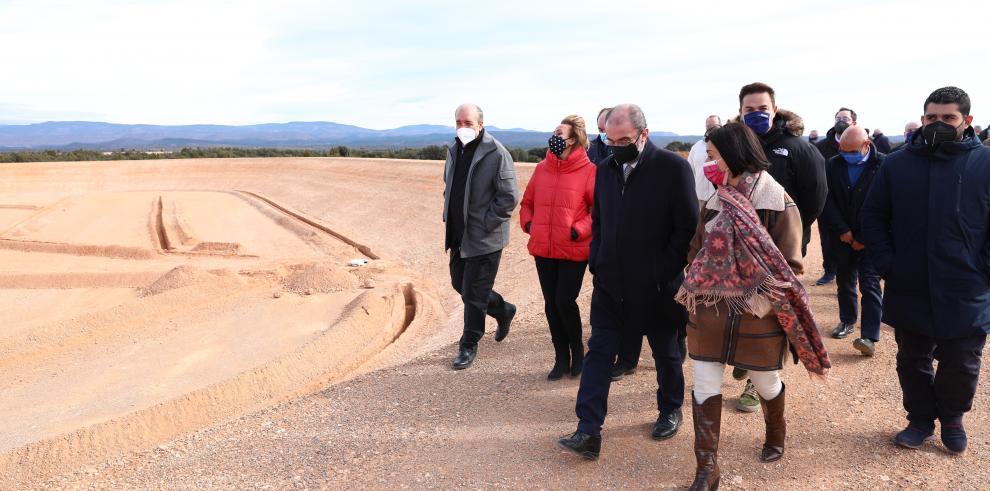 El Presidente de Aragón adelanta el compromiso con la segunda fase del proyecto de regadíos que consolidará el liderazgo trufícola de Sarrión