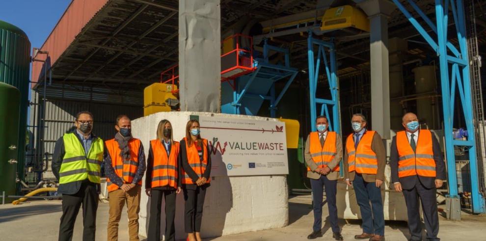 El proyecto europeo VALUEWASTE, en el que participa ITAINNOVA, avanza con la primera planta piloto para transformar residuos orgánicos