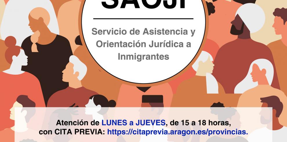 El Servicio de Asistencia y Orientación Jurídica a Inmigrantes en Zaragoza atenderá a los usuarios a partir del 1 de marzo en la sede del Departamento de Ciudadanía