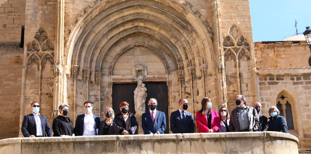 El Gobierno de Aragón impulsará este mes la candidatura a Sello de Patrimonio Cultural de la colegiata y el castillo de Caspe, símbolo de la resolución de conflictos sin recurrir a guerras