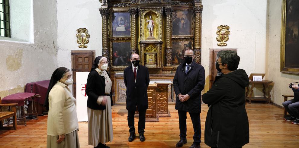 El Gobierno de Aragón se integrará en la Fundación para la conservación del rico patrimonio del Monasterio de las Canonesas de Zaragoza
