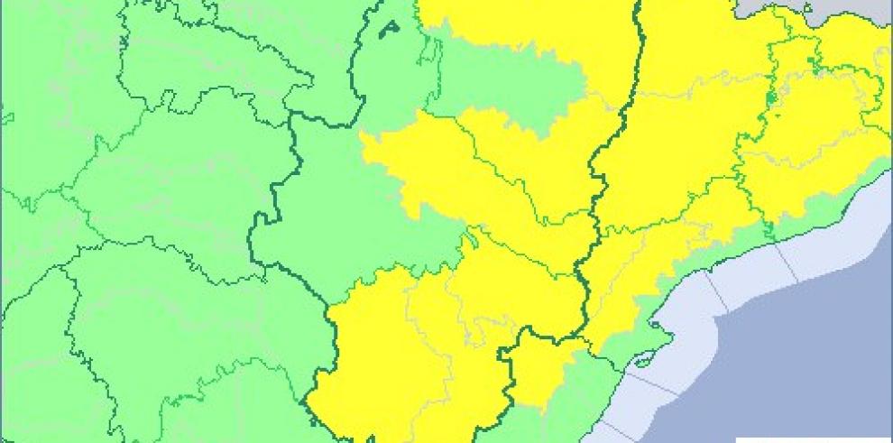 Ampliado el aviso amarillo por lluvias en Gúdar y Maestrazgo 