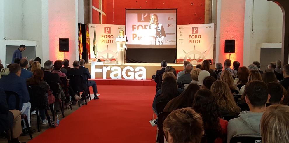 Marta Gastón destaca el “empuje imparable de Fraga” como polo de atracción de empresas