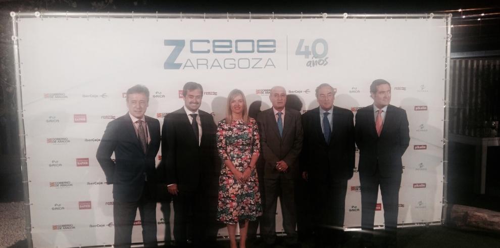 Pilar Alegría participa en el 40 aniversario de CEOE Zaragoza