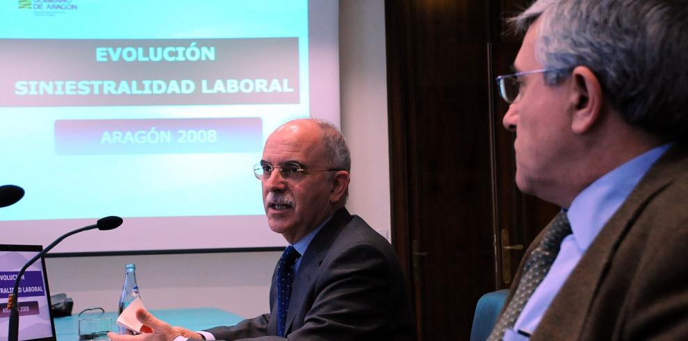 El número de accidentes laborales bajó en Aragón un 17% en 2008