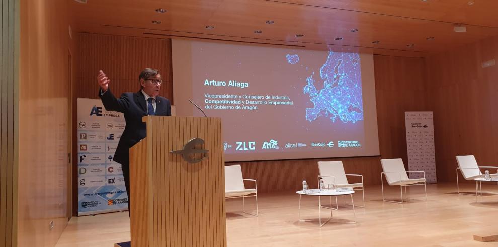 Aliaga: “La especial dedicación del sector logístico en Aragón ha permitido acceder a mercancías, incluso en un momento extraordinario como ha sido la pandemia”