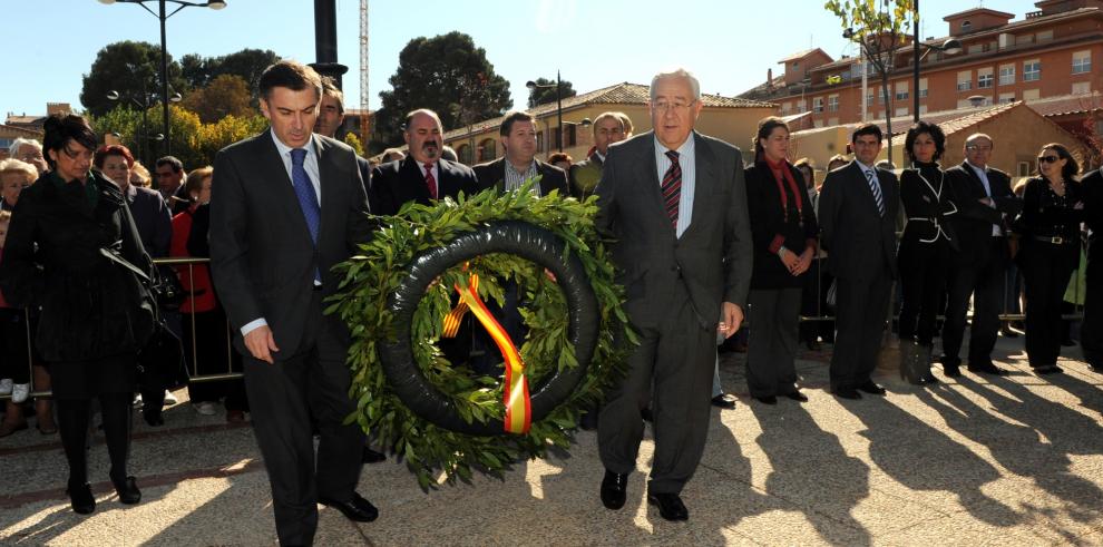 El vicepresidente visita la Catedral de Tarazona e inaugura un monumento dedicado a las víctimas del terrorismo 