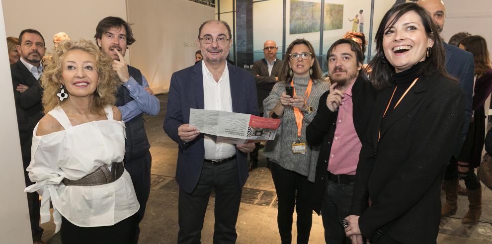 Lambán se compromete a apoyar la proyección de los creadores aragoneses fuera de Aragón