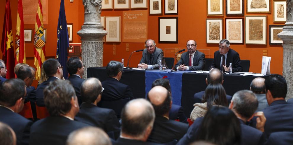El Presidente de Aragón muestra un optimismo moderado con las previsiones de crecimiento de la economía aragonesa de Funcas