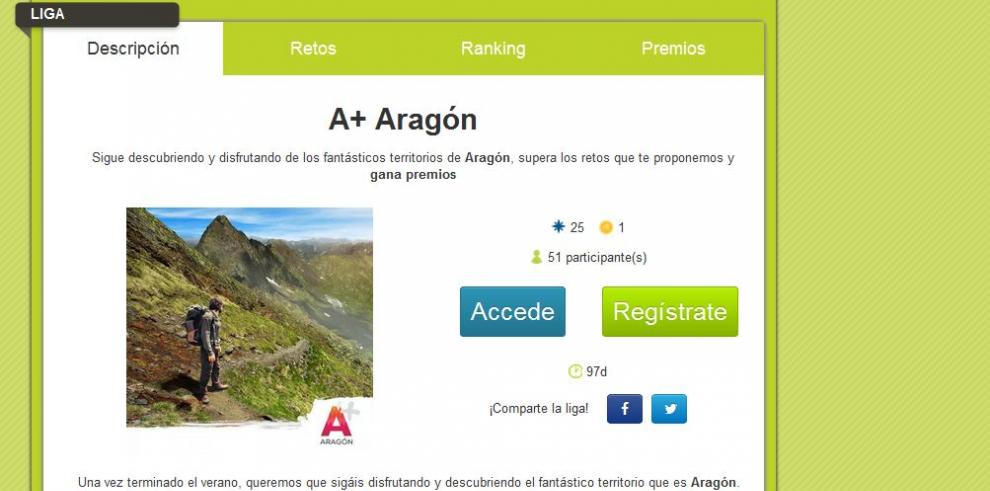 El turismo de Aragón se promociona a través de la liga A+ Aragón en Hunteet
