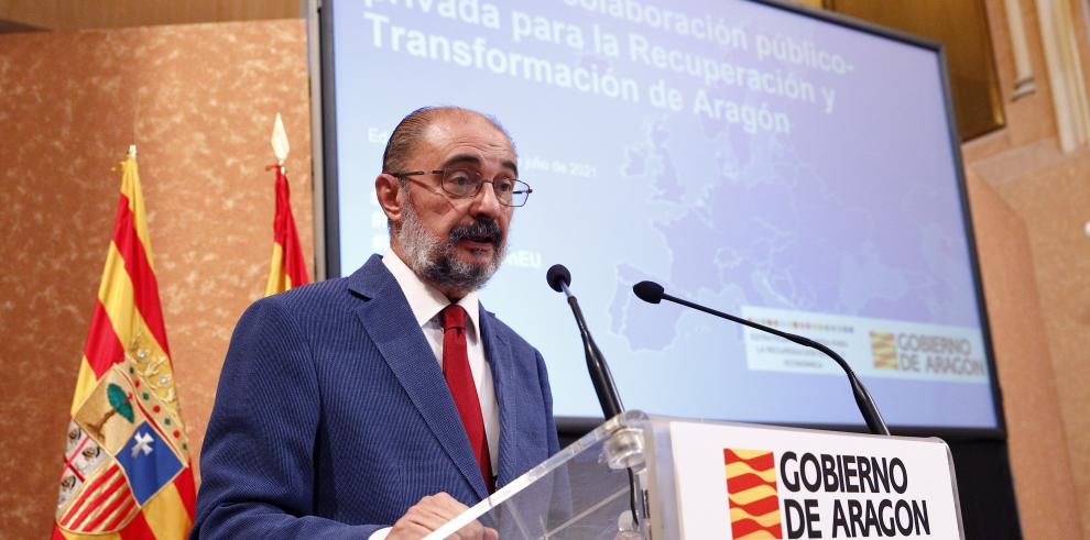 Aragón presenta 326 proyectos susceptibles de obtener financiación europea que supondrían 19.000 millones de inversión y casi 123.000 empleos