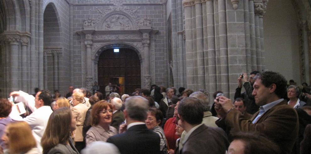 La consejera Broto ha asistido a la misa crismal en la catedral de Tarazona