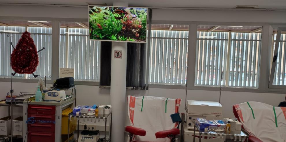 El Banco de Sangre instala tres pantallas en su sala de donación