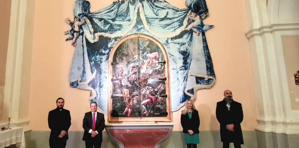 Las pinturas perdidas de Goya vuelven a la iglesia de Fuendetodos 85 años después de su destrucción durante la Guerra Civil  