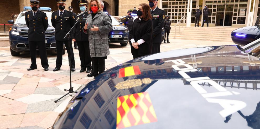 La Unidad Adscrita de la Policía en Aragón renueva su flota de vehículos
