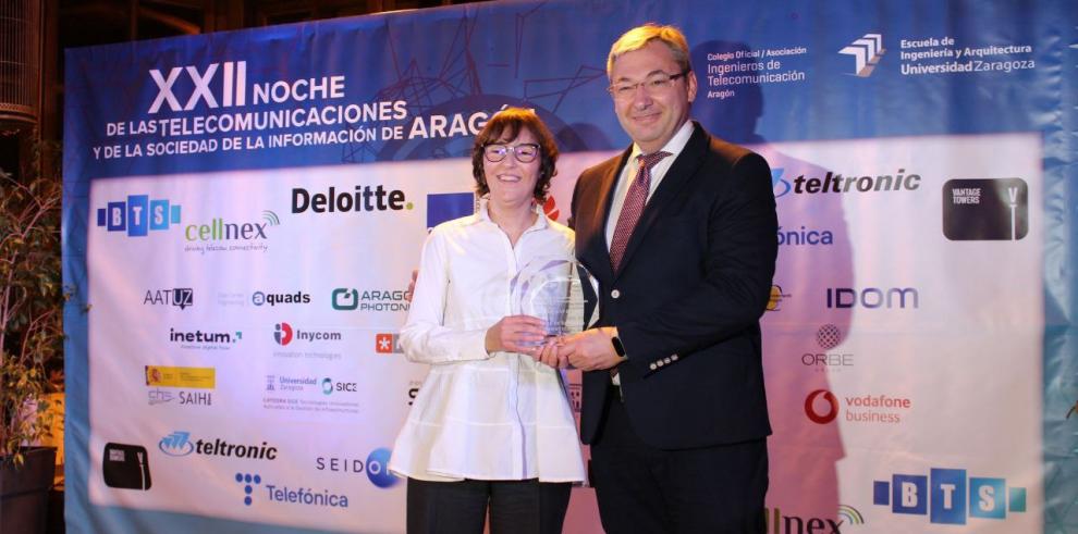 Aragonesa de Servicios Telemáticos recibe el Premio Especial Sociedad de la Información en la XXII Noche de las Telecomunicaciones 