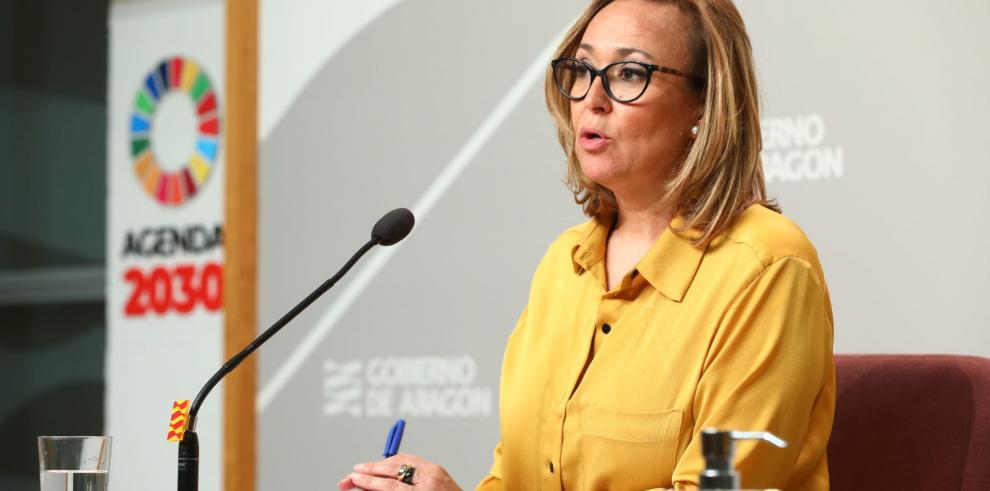 Mayte Pérez, portavoz del Gobierno de Aragón.