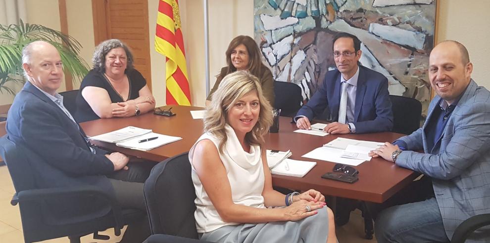 Reunión de los equipos de las direcciones generales de Justicia de Aragón y La Rioja.
