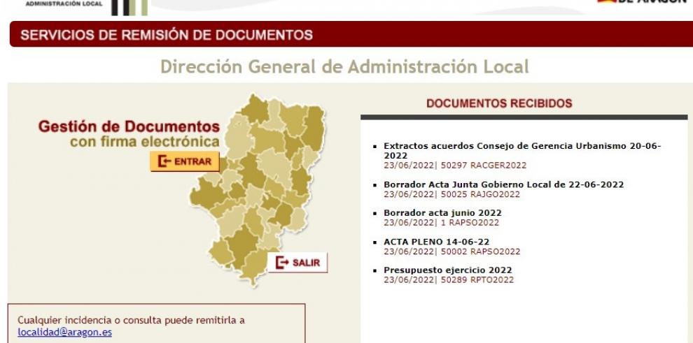 Portal de la Plataforma Localidad, desde la que se va a informar a los ayuntamientos afectados