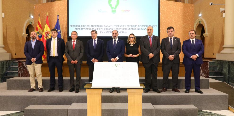 Firma del protocolo de colaboración para impulsar proyectos en materia de energía en Aragón