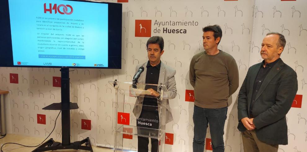 Presentación en el Ayuntamiento de Huesca de la segunda fase del proyecto H100