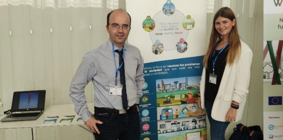 Mario Miana y María López-Blanco, ingenieros de ITAINNOVA, que han trabajado en el proyecto VALUEWASTE.