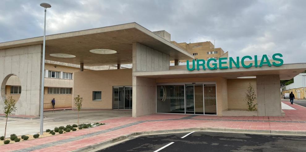 La entrada de las nuevas Urgencias del Hospital San Jorge de Huesca.