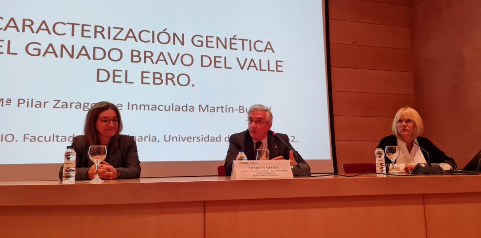 Inmaculada Martín-Burriel, Joaquín Olona y Pilar Zaragoza en la presentación del estudio.