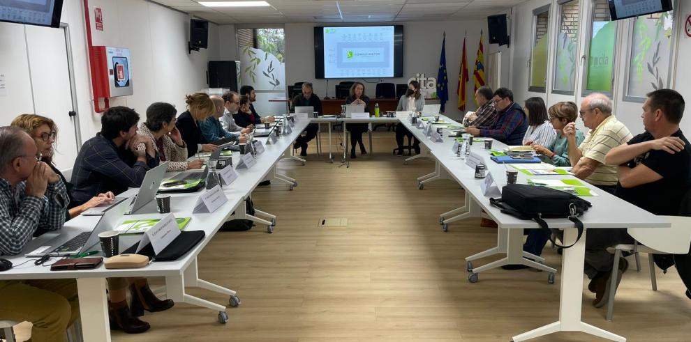 La reunión ha tenido lugar en la sede del CITA, en Montañana.