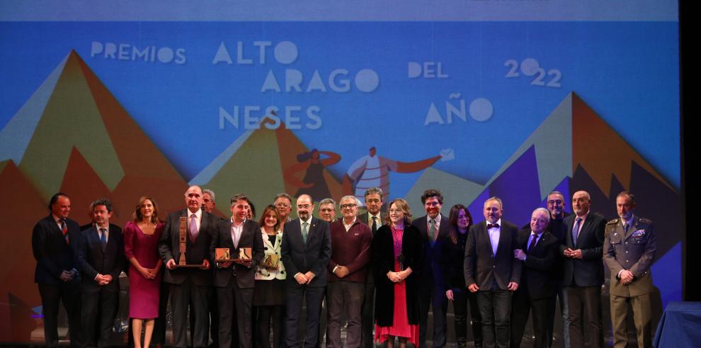 Javier Lambán asiste a la entrega de los premios Altoaragoneses del Año