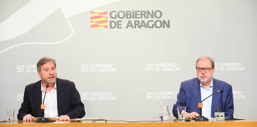 Presentación de la licitación del Plan Extraordinario de Carreteras de Aragón