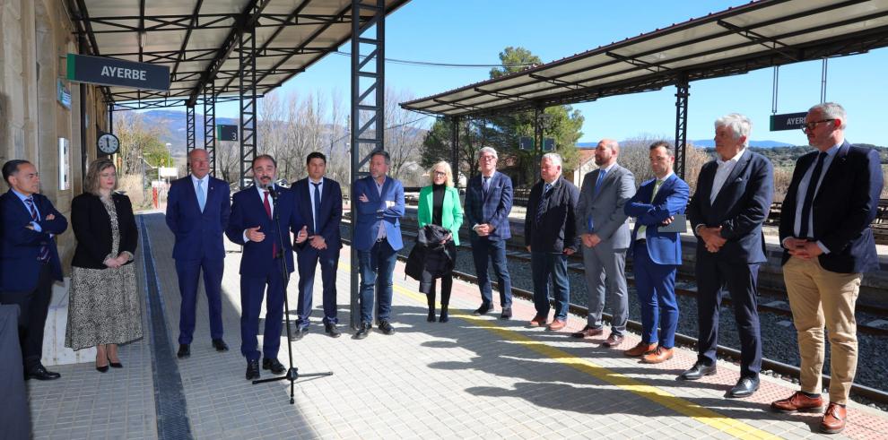 Presentación de las actuaciones de Adif para seguir impulsando la modernización de la línea Zaragoza-Huesca-Canfranc
