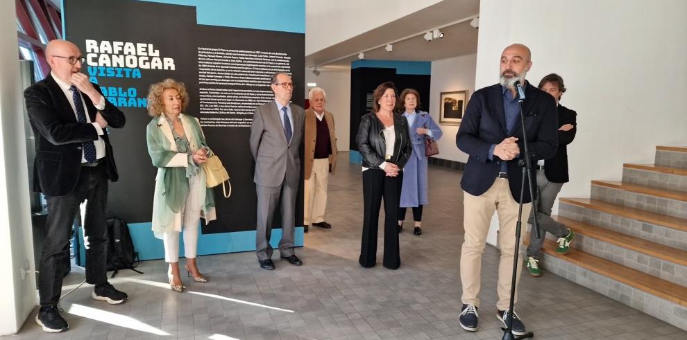 Inauguración de la exposición 'Diálogos informalistas. Rafael Canogar visita a Pablo Serrano'