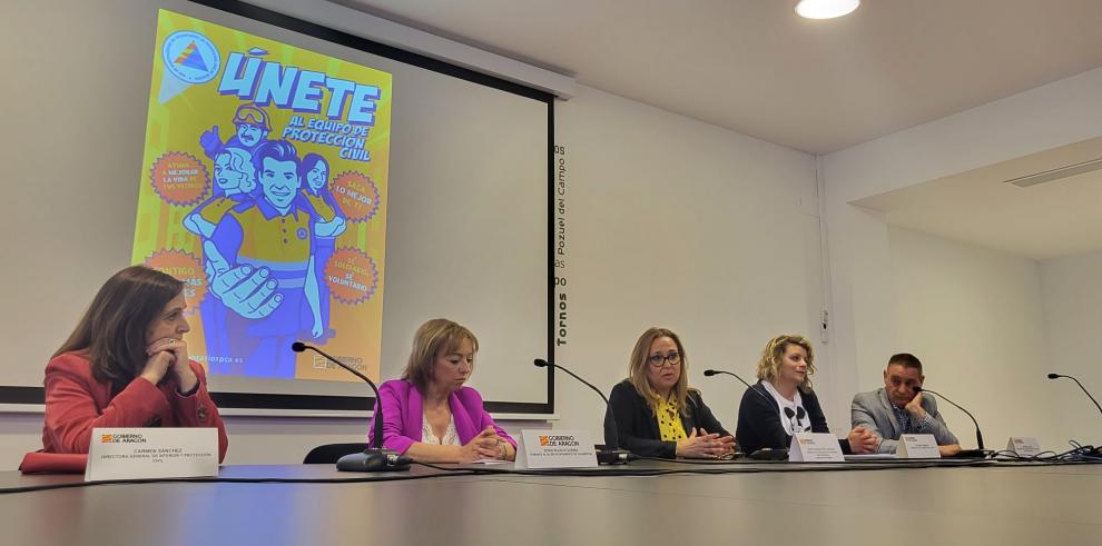 Mayte Pérez, en la presentación de la campaña para captar voluntarios de protección civil