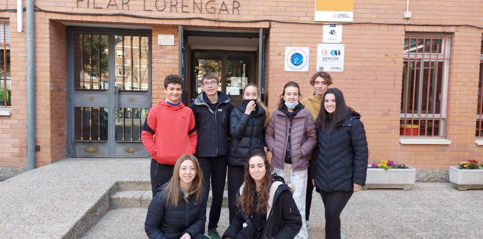 Alumnos del IES Pilar Lorengar, de Zaragoza, participantes en una edición anterior del programa.