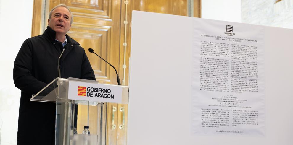 Imagen del artículo Azcón destaca el firme compromiso del Gobierno de Aragón en la lucha contra la violencia machista