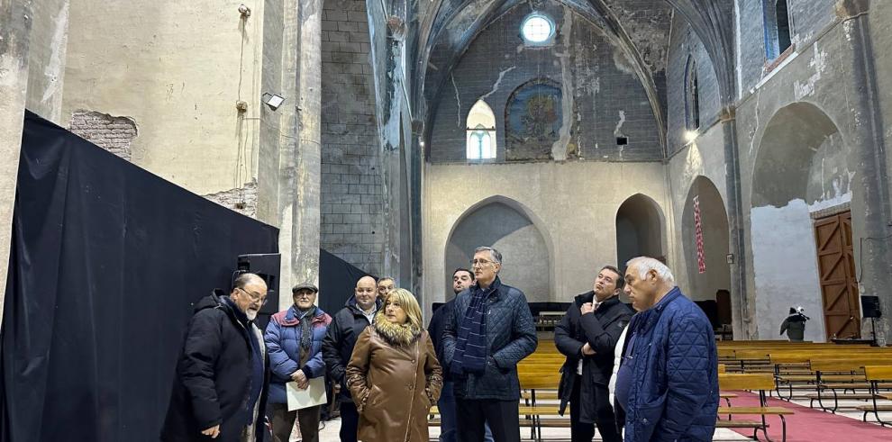 Tomasa Hernández y Manuel Blasco han visitado este viernes la Iglesia de Montalbán.