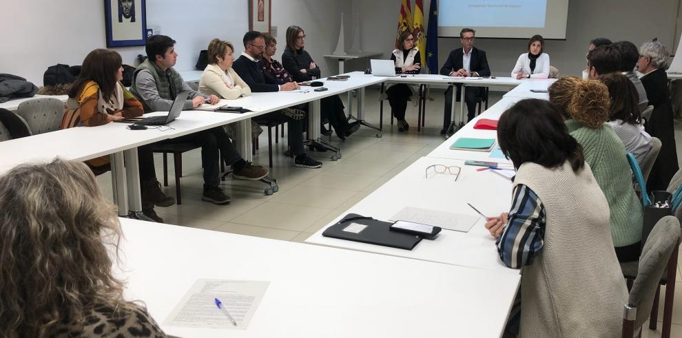 Reunión en la Delegación Territorial del Gobierno de Aragón en Huesca.